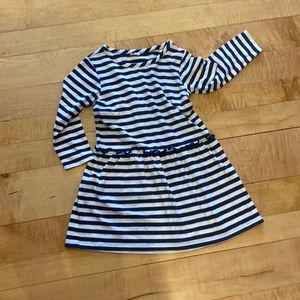 White and blue dress